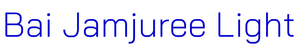Bai Jamjuree Light шрифт